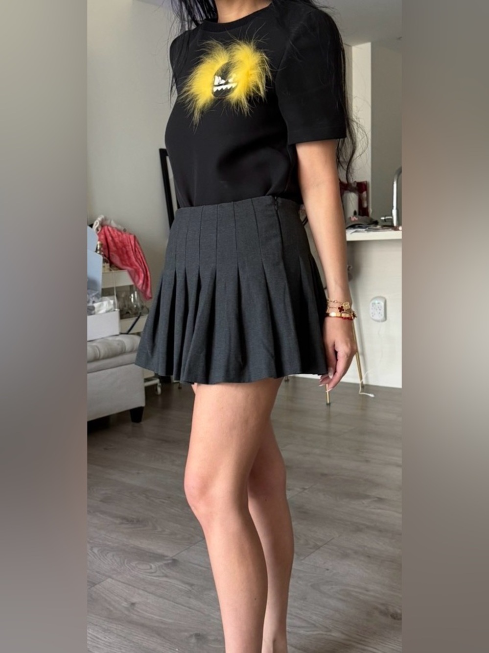 Women's Zara Pleated Mini Skirt size Small